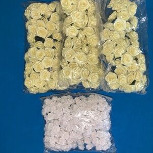 Rose Buds Craft yellow and white